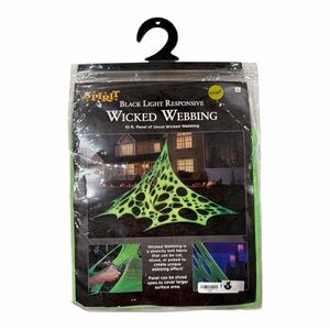 Spirit Halloween Black Light Responsive Wicked Webbing